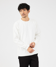 ABAHOUSE GRAY（アバハウスグレイ）の「【起毛スムース】パウダーストレッチ クルーネック カットソー（Tシャツ/カットソー・メンズ）」