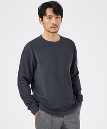 ABAHOUSE GRAY | 【起毛スムース】パウダーストレッチ クルーネック カットソー(Tシャツ/カットソー)