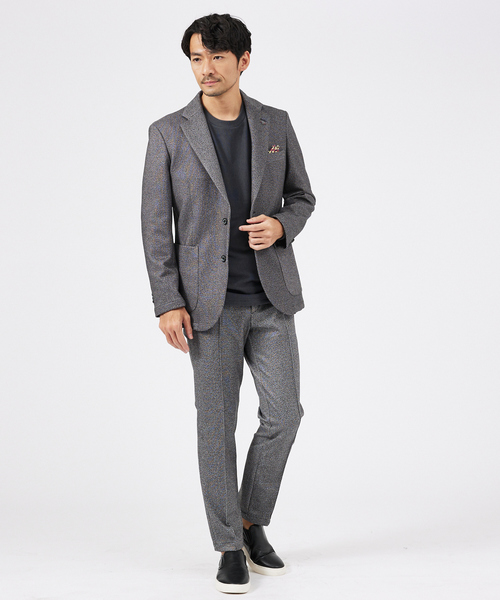 ABAHOUSE GRAY(アバハウスグレイ)の「【起毛スムース】パウダーストレッチ クルーネック カットソー(Tシャツ/カットソー・メンズ・モカ/ブラック/グレイッシュベージュ/ホワイト/チャコールグレー・46/48)」の14枚目の写真