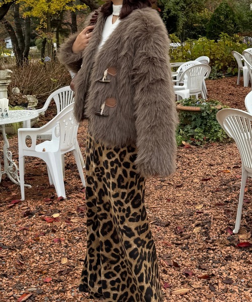 efill(エフィル)の「カジュアル ファー コート(その他アウター・レディース・ブラウン・L)」の7枚目の写真