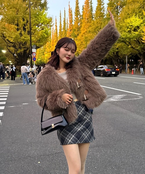 efill(エフィル)の「カジュアル ファー コート(その他アウター・レディース・ブラウン・L)」の12枚目の写真