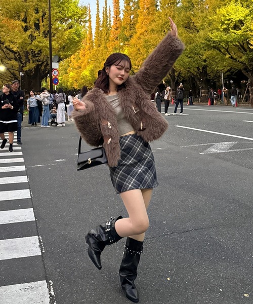 efill(エフィル)の「カジュアル ファー コート(その他アウター・レディース・ブラウン・L)」の14枚目の写真