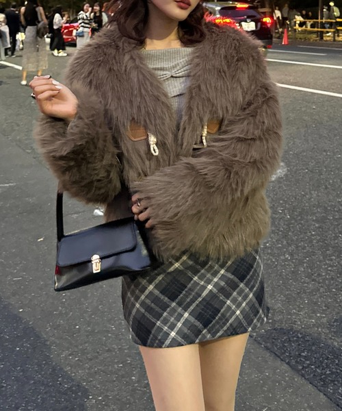 efill(エフィル)の「カジュアル ファー コート(その他アウター・レディース・ブラウン・L)」の16枚目の写真