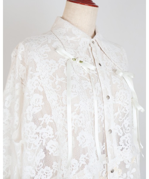 rurumu （ルルムウ）レースブラウス rurumu:（ルルムウ）の「rurumu:/ルルムウ/lace detachable