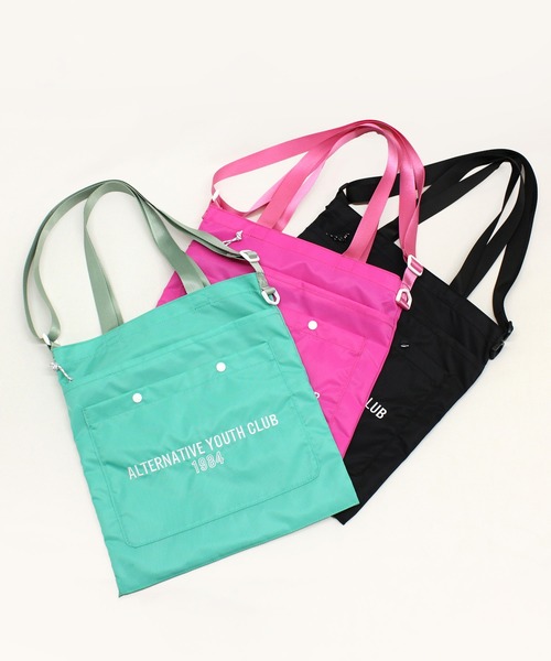 RNA（アールエヌエー）の「E5060 ２WAYショルダートート（ショルダーバッグ・レディース・ブラック/エメラルド/ピンク・FREE）」の16枚目の写真