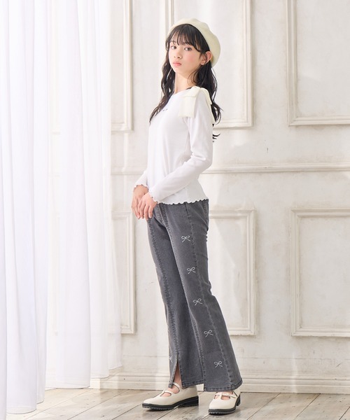 きき様デニム38sk翌日発送 ラインストーンデニムパンツ（デニムパンツ）｜BISKEE（ビスキー