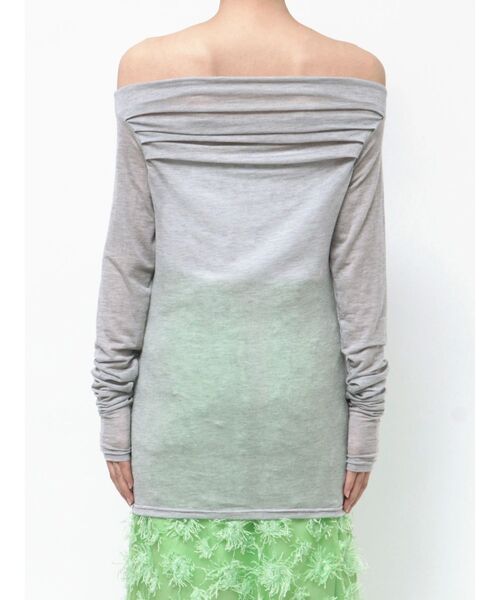 OUNNOUN（オウンノウン）の「【OUNNOUN】ドレープセミシアーオフショル2WAYカットソー（Tシャツ/カットソー・レディース・ラベンダー/ネイビー/ライトグレー・FREE）」の17枚目の写真