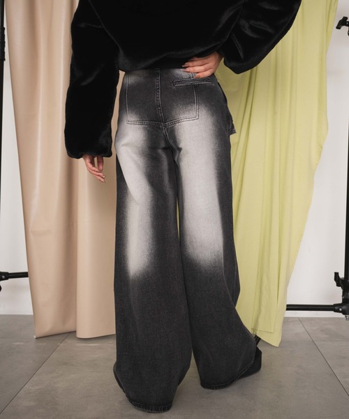 dispark（ディスパーク）の「DISPARK/ラップブラストフレアデニム（デニムパンツ・レディース・ブラック/ブルー系1・MEDIUM/SMALL）」の6枚目の写真