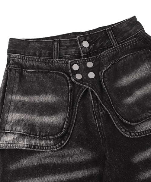 dispark（ディスパーク）の「DISPARK/ラップブラストフレアデニム（デニムパンツ・レディース・ブラック/ブルー系1・MEDIUM/SMALL）」の14枚目の写真