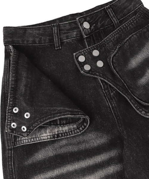 dispark（ディスパーク）の「DISPARK/ラップブラストフレアデニム（デニムパンツ・レディース・ブラック/ブルー系1・MEDIUM/SMALL）」の18枚目の写真