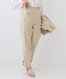 【洗える/S-LL/セットアップ可/通勤/セレモニー】洗濯後しわになりにくい テーパードパンツ