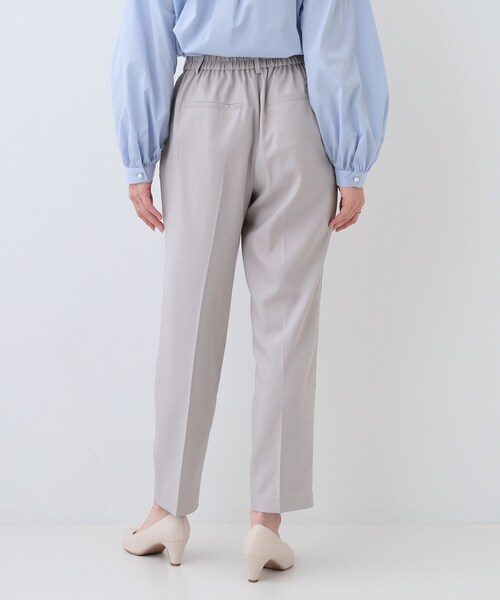 DRESKIP（ドレスキップ）の「【洗える/S-LL/セットアップ可/通勤/セレモニー】洗濯後しわになりにくい テーパードパンツ（その他パンツ・レディース・ベージュ/ブラック/グレー・04/03/02/01）」の5枚目の写真