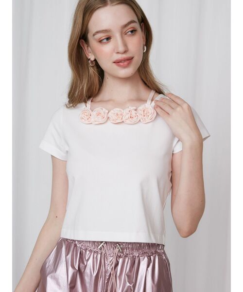 tシャツ 3D ROSE TSHIRTS/3DローズTシャツ レディース 3D ROSE TSHIRTS/3DローズTシャツ（Tシャツ/カットソー