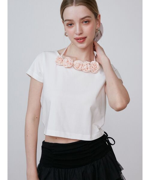 tシャツ 3D ROSE TSHIRTS/3DローズTシャツ レディース 3D ROSE TSHIRTS/3DローズTシャツ（Tシャツ/カットソー