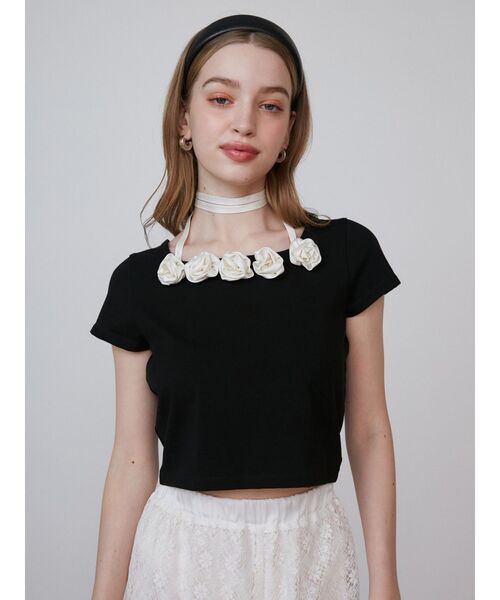 tシャツ 3D ROSE TSHIRTS/3DローズTシャツ レディース 3D ROSE TSHIRTS/3DローズTシャツ（Tシャツ/カットソー