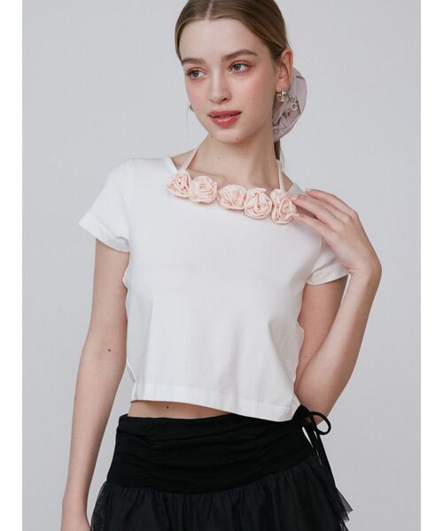 セール】3D ROSE TSHIRTS/3DローズTシャツ（Tシャツ/カットソー