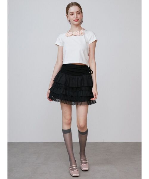 tシャツ 3D ROSE TSHIRTS/3DローズTシャツ レディース 3D ROSE TSHIRTS/3DローズTシャツ（Tシャツ/カットソー