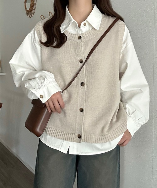 Cham.（チャム）の「シンプルポケットシャツ（シャツ/ブラウス・レディース・オフホワイト/ベージュ・F）」の15枚目の写真