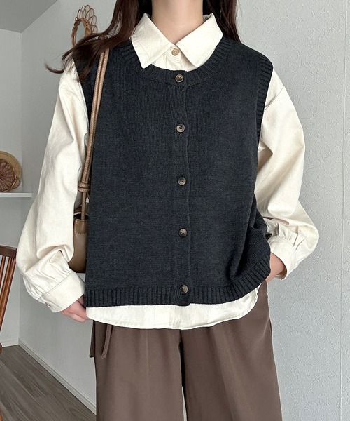 Cham.（チャム）の「シンプルポケットシャツ（シャツ/ブラウス・レディース・オフホワイト/ベージュ・F）」の5枚目の写真