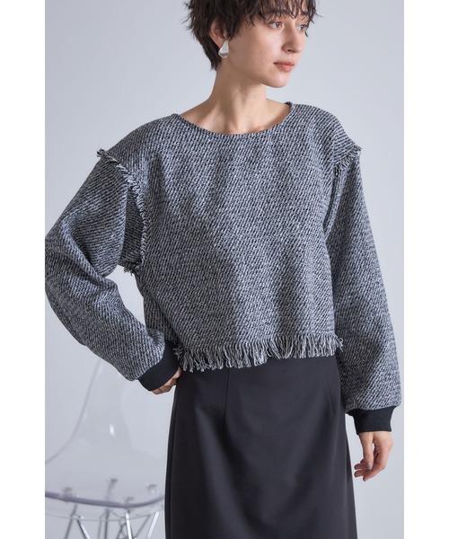 ツイードフリンジプルオーバー（ニット/セーター）｜&. NOSTALGIA（アンドドットノスタルジア）