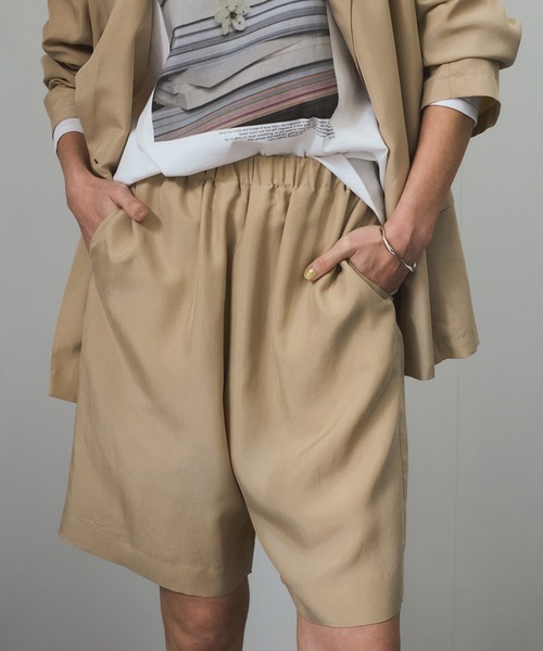 25SS]GENTLE SILKショートパンツ【セットアップ対応】（その他
