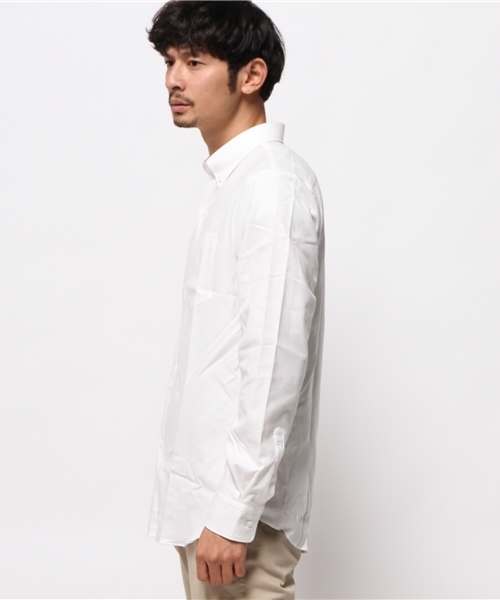 EDIFICE（エディフィス）の「◇メランジネル BDシャツ（シャツ/ブラウス・メンズ・ホワイト/チャコールグレー/ネイビー・48/46/44/50）」の4枚目の写真