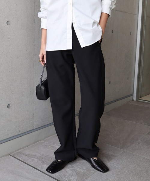 【セール】裏起毛ポンチカーブパンツ（スウェットパンツ）｜evernavy（エバーネイビー）