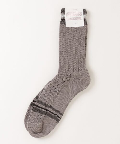 CORGI（コーギ）の「Corgi/別注 FINE GAUGE COTTON SOCKS（ソックス/靴下・メンズ・グレー/ベージュ・FREE）」の5枚目の写真