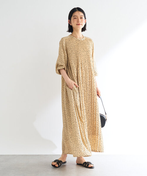 ドットプリーツワンピース♡♡♡