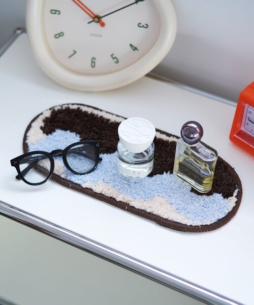 BIRTHDAY BAR(バースデイバー)の「【SAHIR サヒール】Accent mat(ラグ/マット・レディース・ブルー/オレンジ・0)」の1枚目の写真