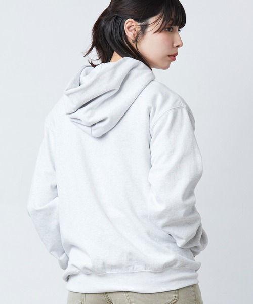 L.L.Bean(エルエルビーン)の「【JAPAN EDITION】ポーテージ・フード・スウェットシャツ(パーカー・レディース・ライトグレー/ピンク/ネイビー・MEDIUM)」の15枚目の写真