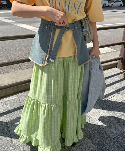 PILIT(ピリット)の「デニムラップスカート(スカート・レディース・サックスブルー/ブルー・MEDIUM)」の22枚目の写真