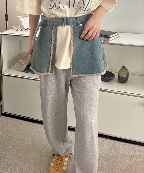 PILIT(ピリット)の「デニムラップスカート(スカート・レディース・サックスブルー/ブルー・MEDIUM)」の7枚目の写真