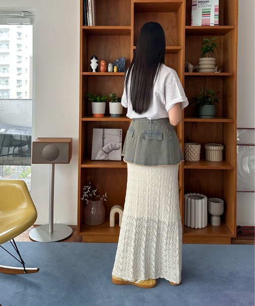 PILIT(ピリット)の「デニムラップスカート(スカート・レディース・サックスブルー/ブルー・MEDIUM)」の16枚目の写真