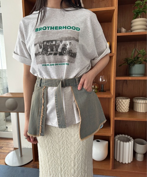 PILIT(ピリット)の「デニムラップスカート(スカート・レディース・サックスブルー/ブルー・MEDIUM)」の15枚目の写真