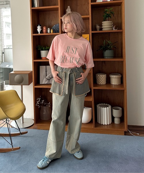 PILIT(ピリット)の「デニムラップスカート(スカート・レディース・サックスブルー/ブルー・MEDIUM)」の10枚目の写真