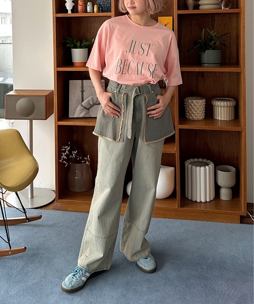 PILIT(ピリット)の「デニムラップスカート(スカート・レディース・サックスブルー/ブルー・MEDIUM)」の11枚目の写真