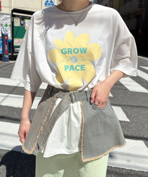 PILIT（ピリット）の「デニムラップスカート（スカート・レディース・サックスブルー/ブルー・MEDIUM）」の4枚目の写真