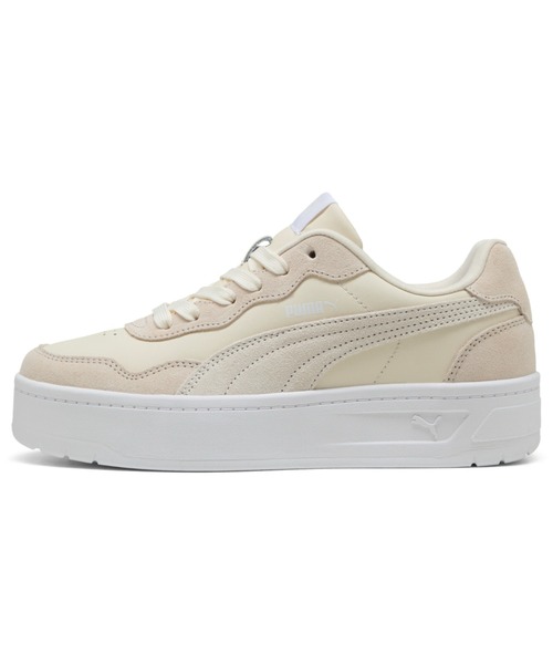 PUMA(プーマ)の「PUMA プーマ ウィメンズ コート ラリー SKYE SD スニーカー(スニーカー・レディース・アイボリー/ブラック×ホワイト/ピンク・25.0cm/24.5cm/25.5cm/26.0cm/23.0cm/22.5cm/23.5cm/24.0cm/22.0cm)」の2枚目の写真