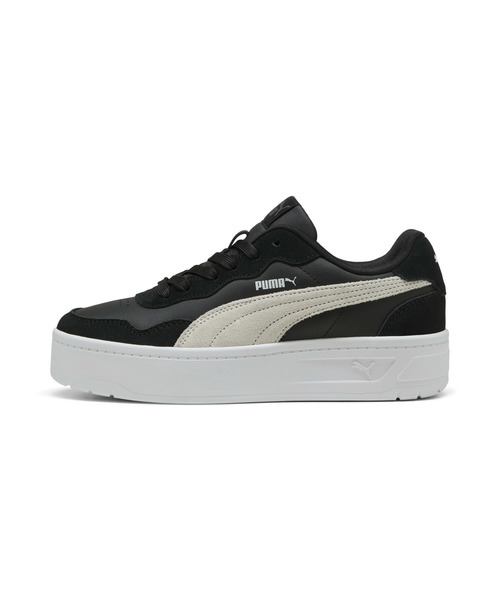 PUMA(プーマ)の「PUMA プーマ ウィメンズ コート ラリー SKYE SD スニーカー(スニーカー・レディース・アイボリー/ブラック×ホワイト/ピンク・25.0cm/24.5cm/25.5cm/26.0cm/23.0cm/22.5cm/23.5cm/24.0cm/22.0cm)」の6枚目の写真