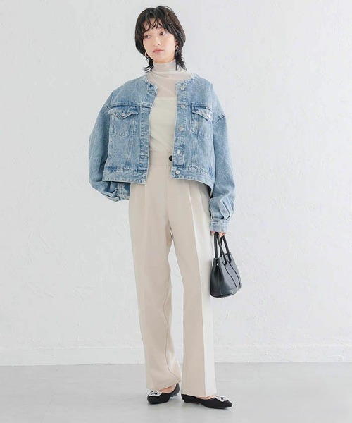 aquagarage(アクアガレージ)の「裏起毛シアートップス(Tシャツ/カットソー・レディース・ブラック/アイボリー/グレー・M/L)」の15枚目の写真