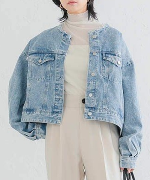 aquagarage(アクアガレージ)の「裏起毛シアートップス(Tシャツ/カットソー・レディース・ブラック/アイボリー/グレー・M/L)」の14枚目の写真