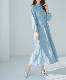 MISCH MASCH | ハシゴレース切替シャツワンピース(ワンピース)