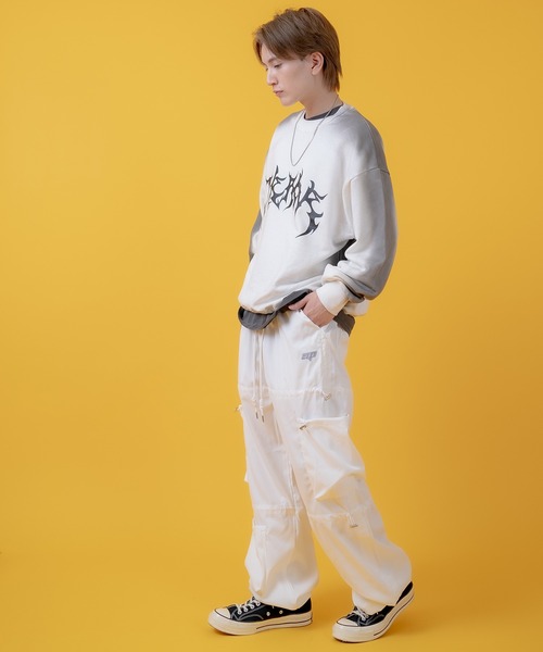 improves（インプローブス）の「コード使い デザイン カーゴパンツ（カーゴパンツ・メンズ・ブラック/ホワイト・LARGE/MEDIUM）」の8枚目の写真