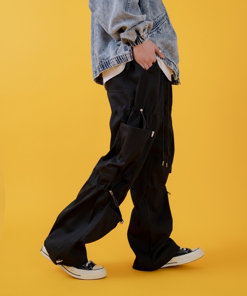 improves（インプローブス）の「コード使い デザイン カーゴパンツ（カーゴパンツ・メンズ・ブラック/ホワイト・LARGE/MEDIUM）」の13枚目の写真