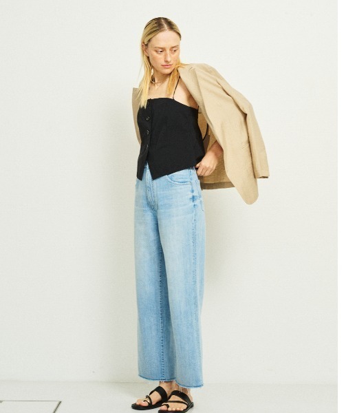 Rouge vif（ルージュヴィフ）の「シングルテーラージャケット/軽羽織/ライトアウター/春服/オフィスカジュアル/手洗い可能/ポケット付き（テーラードジャケット・レディース・ブラック/ベージュ/セージグリーン・38/36）」の14枚目の写真