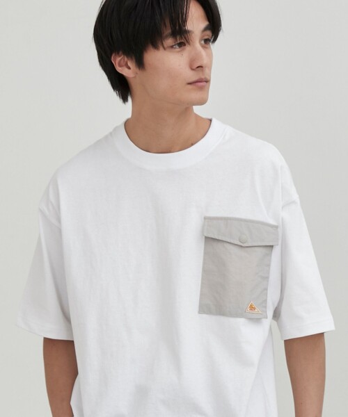 KELTY(ケルティ)の「KELTY(ケルティ)別注フラップポケット切替Tシャツ(Tシャツ/カットソー・メンズ・ライトグレー/ブラック/ホワイト・L/M)」の11枚目の写真