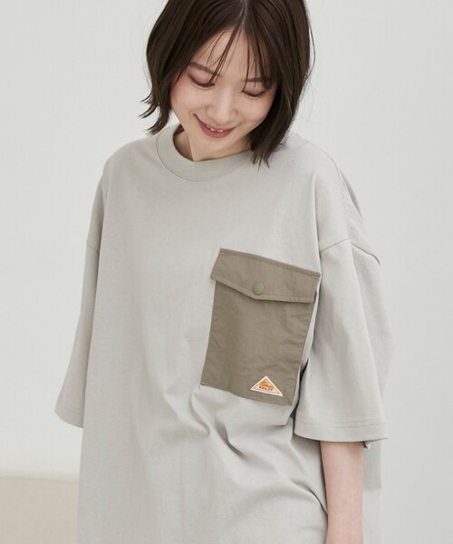 KELTY(ケルティ)の「KELTY(ケルティ)別注フラップポケット切替Tシャツ(Tシャツ/カットソー・メンズ・ライトグレー/ブラック/ホワイト・L/M)」の17枚目の写真