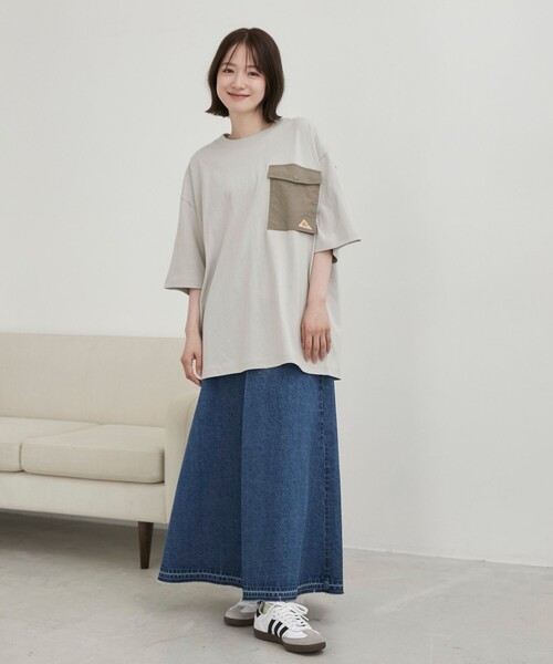 KELTY(ケルティ)の「KELTY(ケルティ)別注フラップポケット切替Tシャツ(Tシャツ/カットソー・メンズ・ライトグレー/ブラック/ホワイト・L/M)」の19枚目の写真