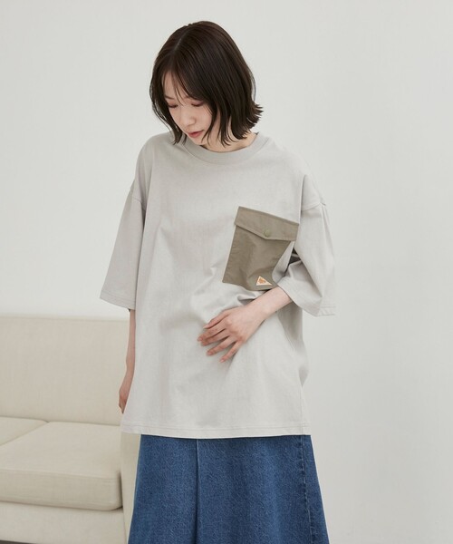 KELTY(ケルティ)の「KELTY(ケルティ)別注フラップポケット切替Tシャツ(Tシャツ/カットソー・メンズ・ライトグレー/ブラック/ホワイト・L/M)」の20枚目の写真